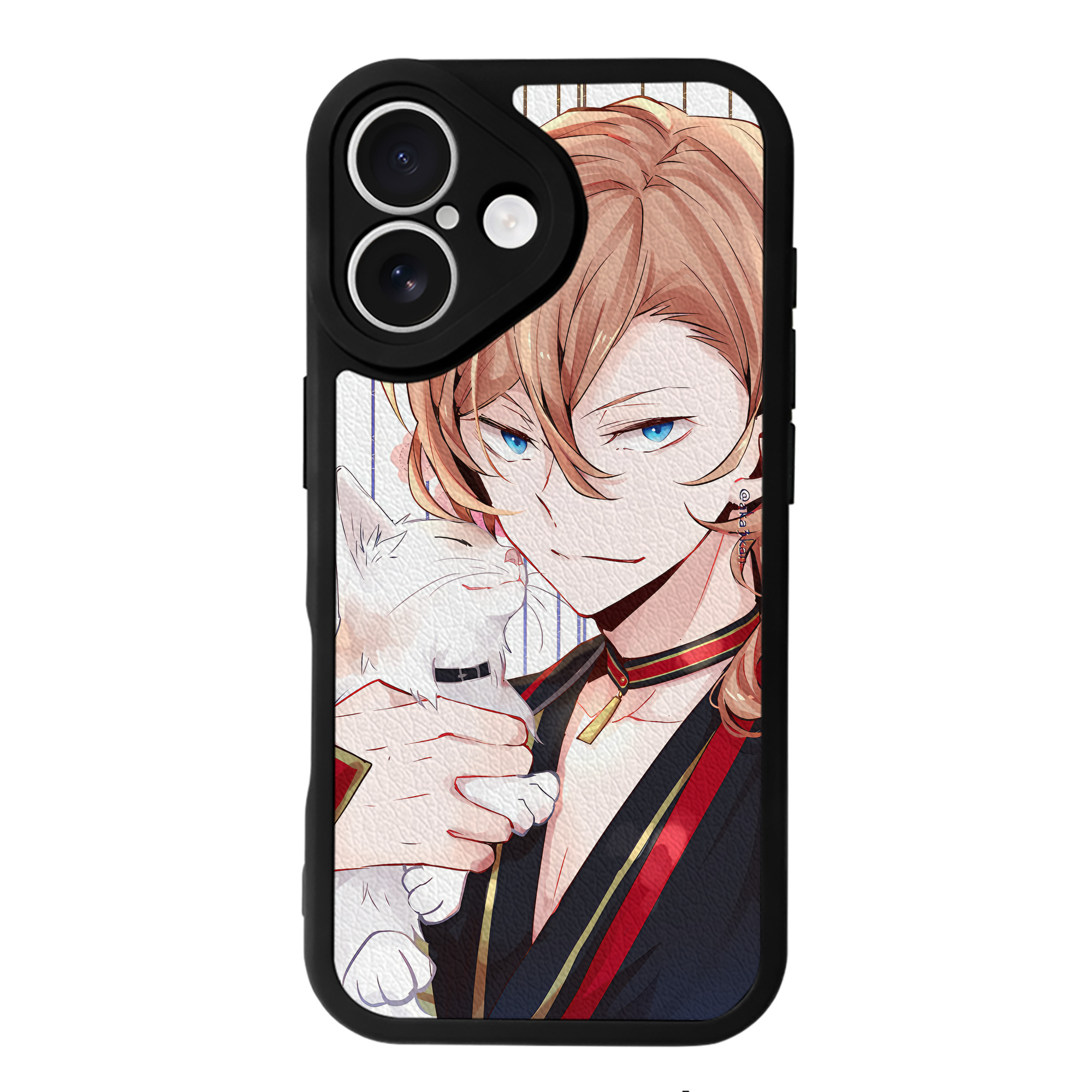 （画像用） 文豪ストレイドッグス Bungo Stray Dogs 【iPhone 16シリーズ対応】シリコンスマホケース（レザー調） 材質：シリコン